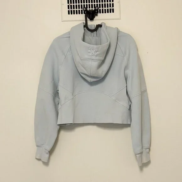 Lululemon Baby Blue Cropped Half-Zip Scuba - Picture 3 of 4